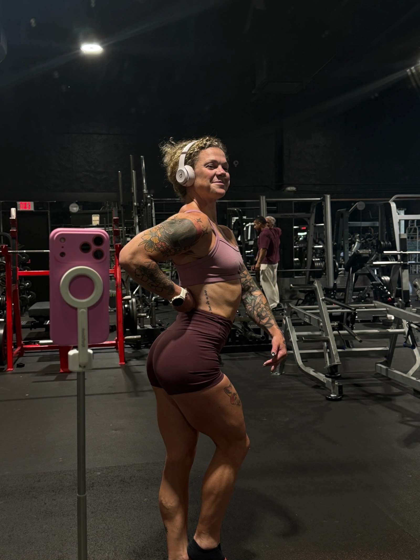 Coach Paige Henry training in the gym